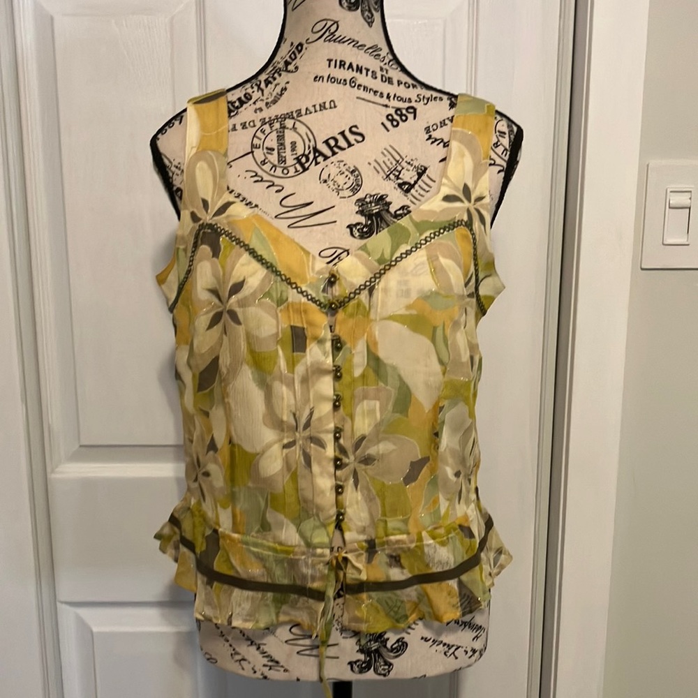 100% silk vintage floral tank (8)